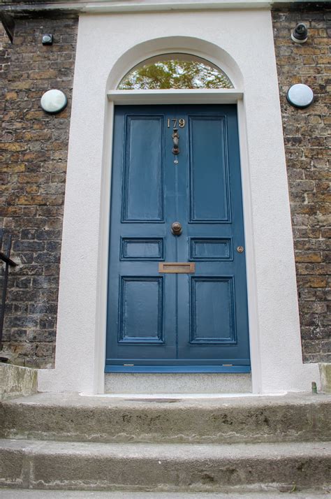 blue entry door images.